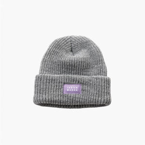 CUFF KNIT BEANIE GREY HEATHER