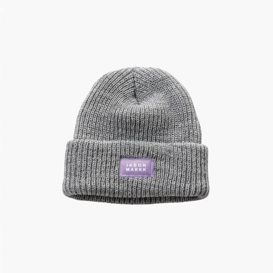 CUFF KNIT BEANIE GREY HEATHER