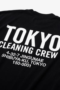 TOKYO CLEANING CREW SS TEE BLACK