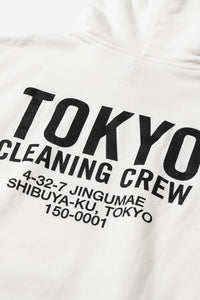 TOKYO CLEANING CREW HOOD WHITE