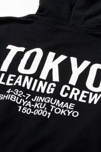 TOKYO CLEANING CREW HOOD BLACK