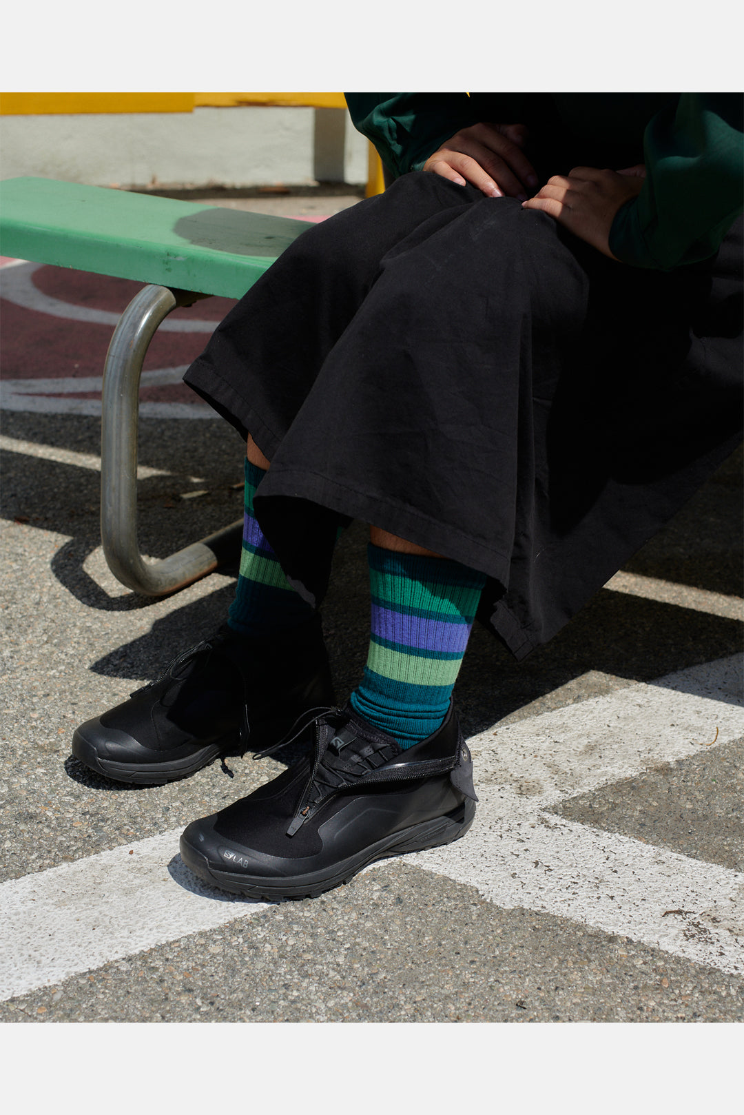 FACETASM x JASON MARKK SKATER SOCKS GREEN