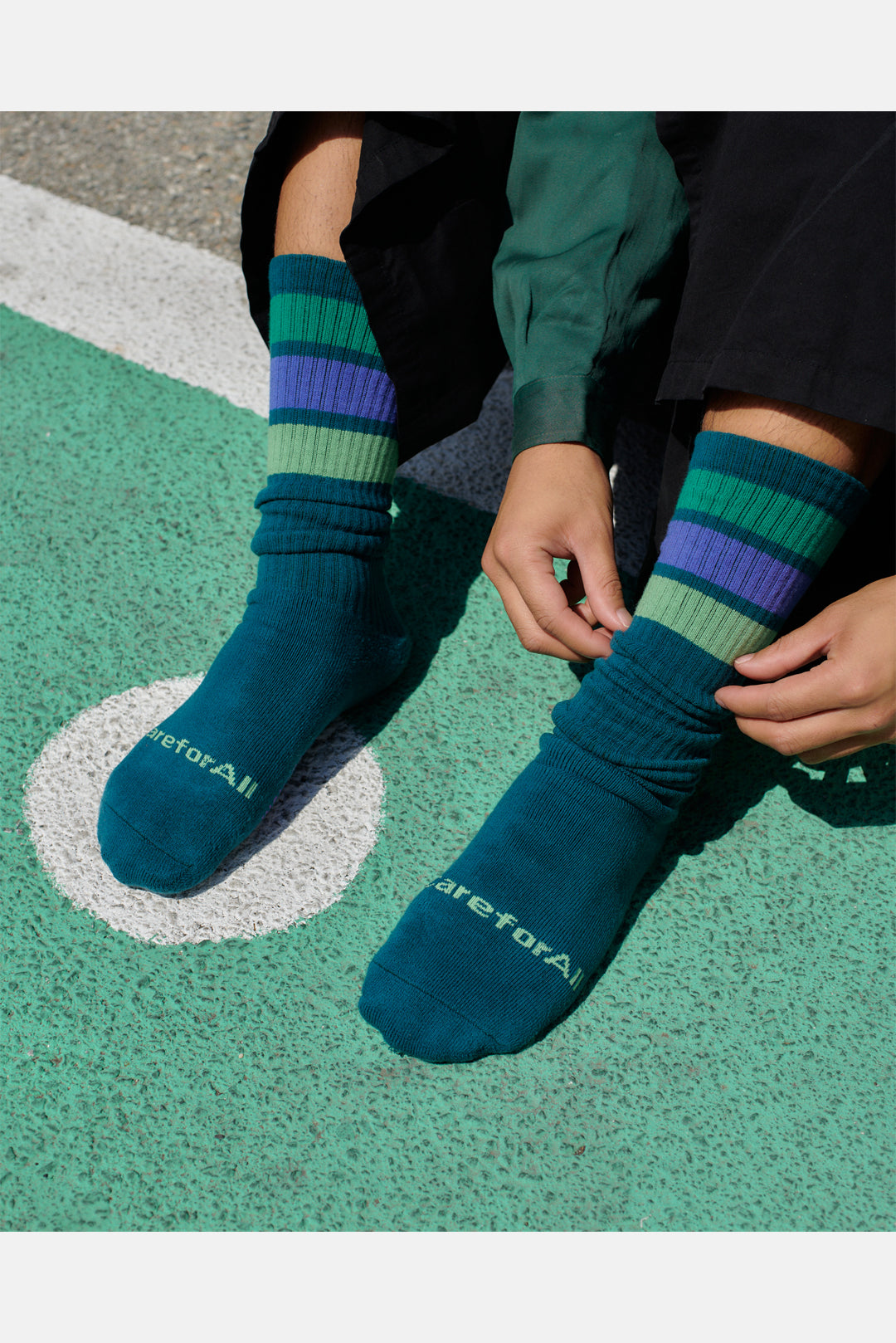 FACETASM x JASON MARKK SKATER SOCKS GREEN
